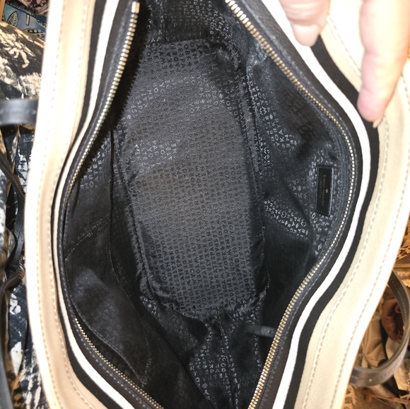 Kate Spade Large Black and Tan Striped Tote - Preloved Condition - Picture 11 of 12